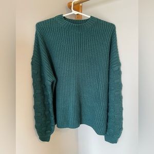 Chunky knit sweater- Medium- pink lily boutique